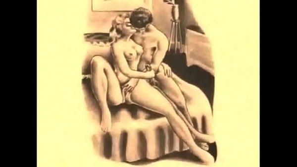 retro erotic drawing