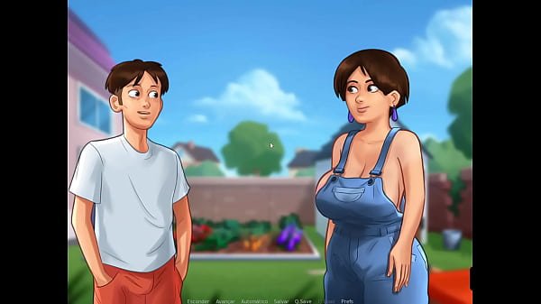 Jogo Pornô 2D, Summertime Saga ep 18 – Ela usa os Vegetais da horta de Consolo