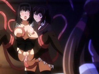 Japanese coeds anime group tentacles sex