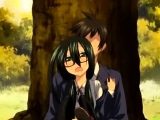 Teen anime brunette getting laid