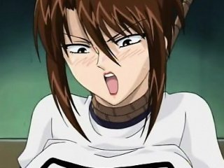Caught hentai babe gets tied up and undressed by guys
