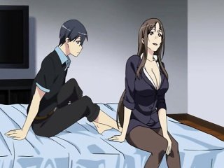 Hentai babe gets fingered and rides
