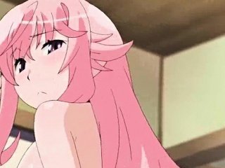 Pink haired anime doing oral in sixtynine