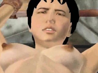 Two big tit chicks chained in dungeon and fucked by ghost